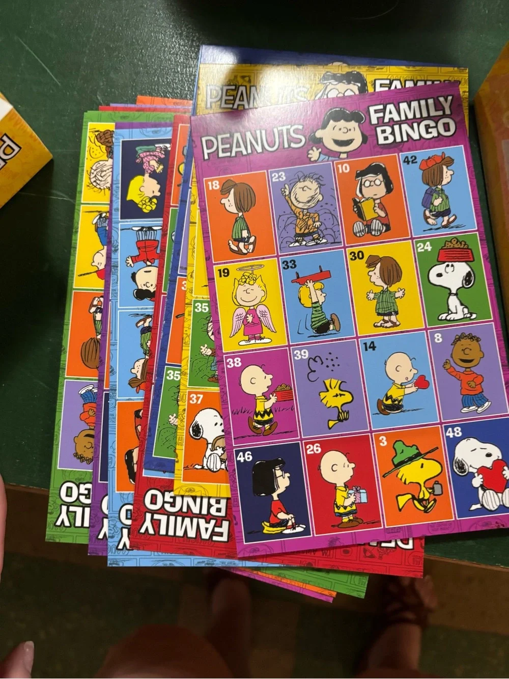 Peanuts Family Bingo -